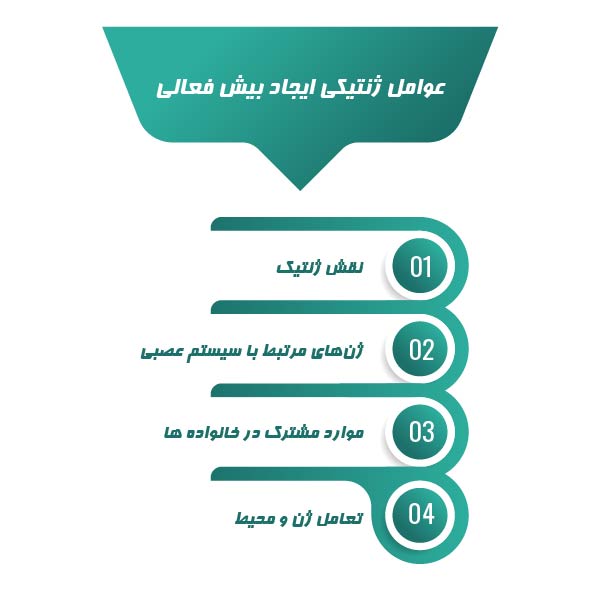 عوامل ژنتیکی ایجاد بیش فعالی