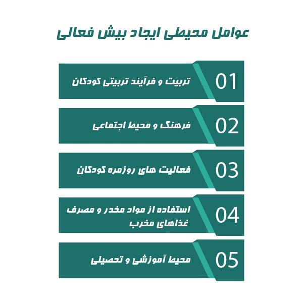 عوامل محیطی ایجاد بیش فعالی